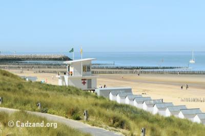 Strand Blanke Top, Cadzand