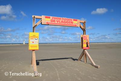 Bewaakt strand, Terschelling