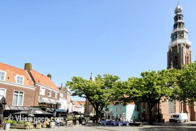 Oude markt, Sint Jacobskerk, Vlissingen